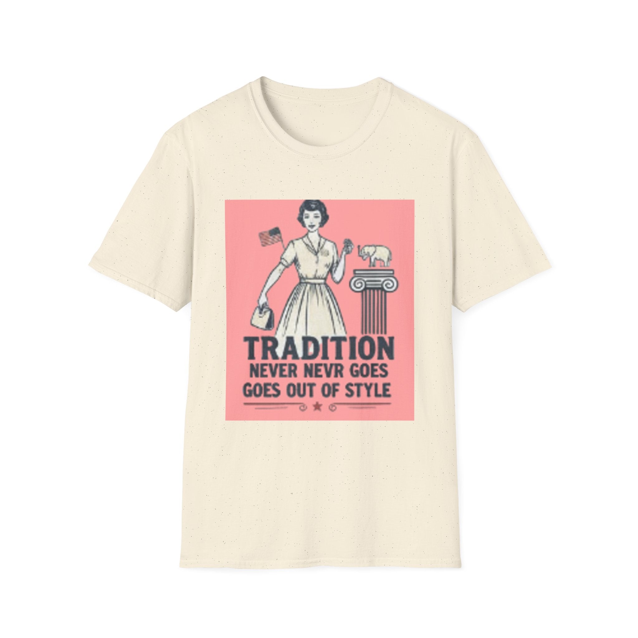 Vintage Tradition T-Shirt — “Tradition Never Goes Out of Style” Retro Housewife Graphic Tee