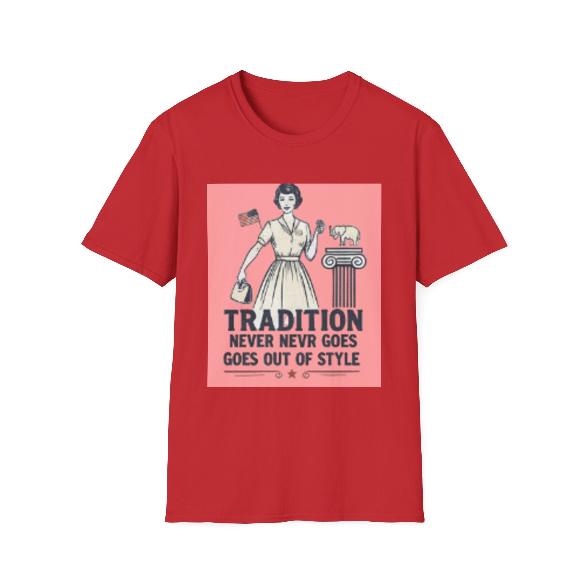 Vintage Tradition T-Shirt — “Tradition Never Goes Out of Style” Retro Housewife Graphic Tee