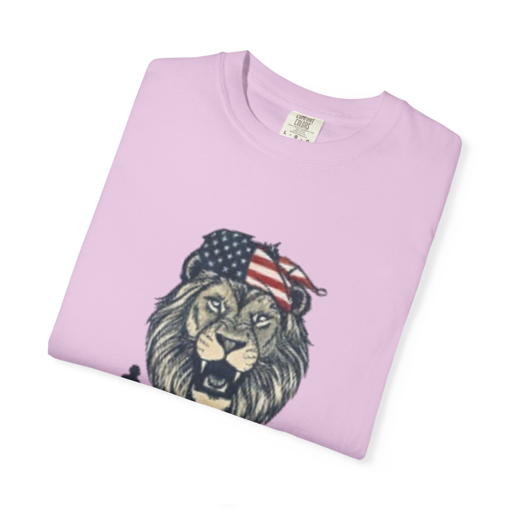 Raising Lions Not Sheep T-Shirt — Patriotic Lion Family Tee